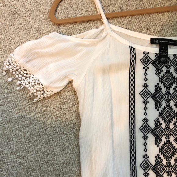 INC White Summer Blouse - Picture 7 of 11